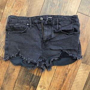 Women’s Black Denim Shorts